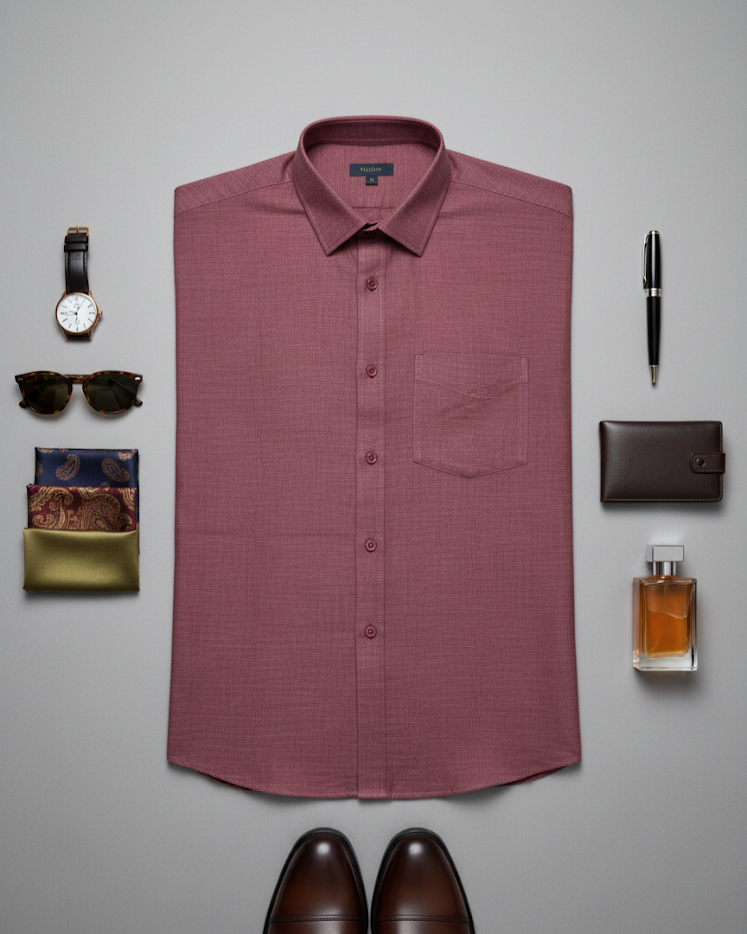 Shirt Burgundy Wine