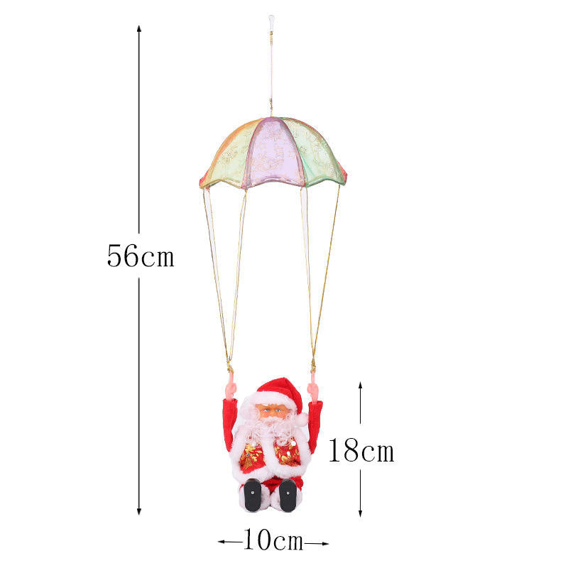 🪂 Flying Parachute Santa