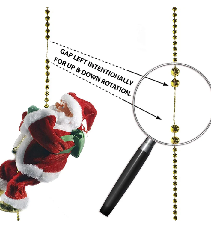 Shirt Rope Climbing Santa