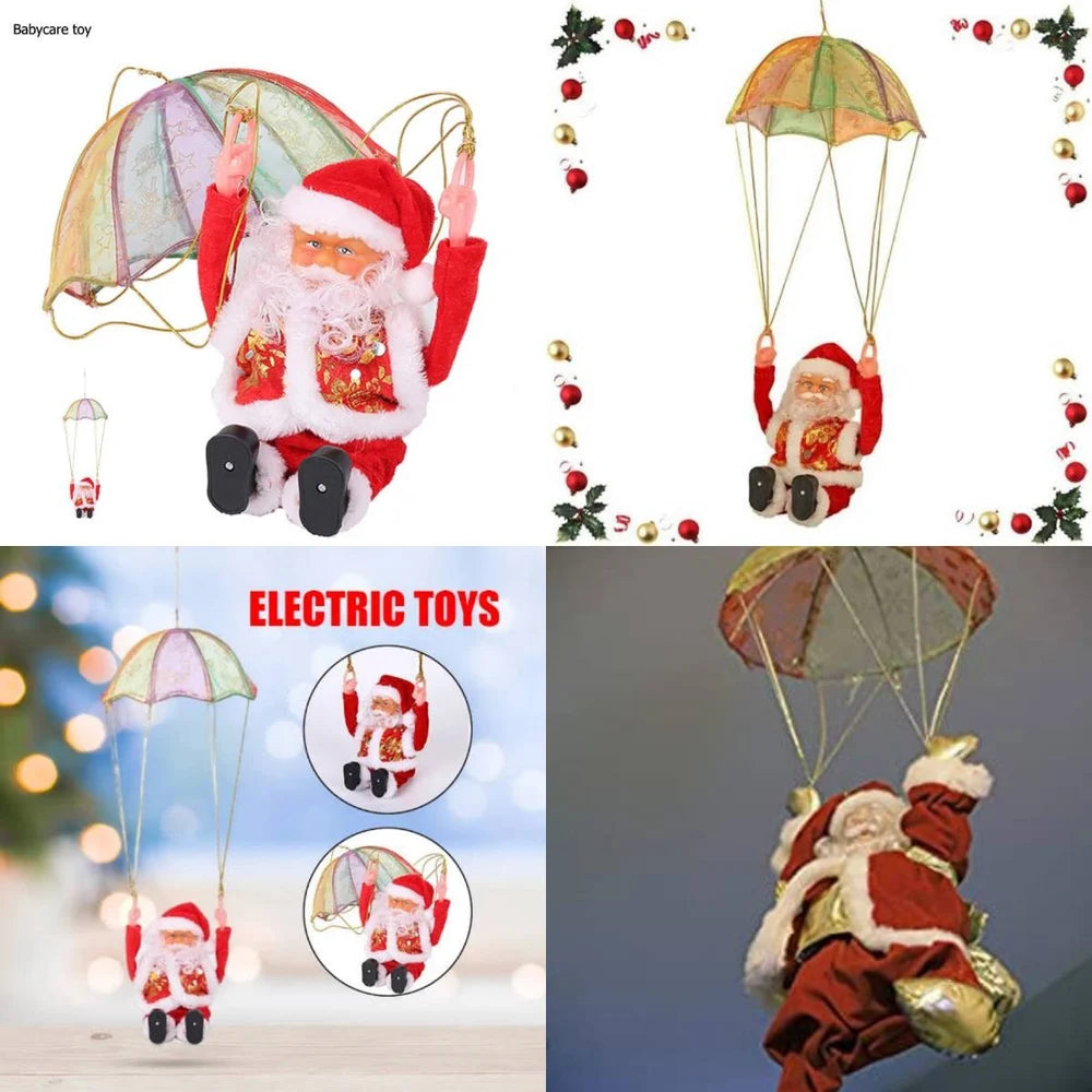 🪂 Flying Parachute Santa