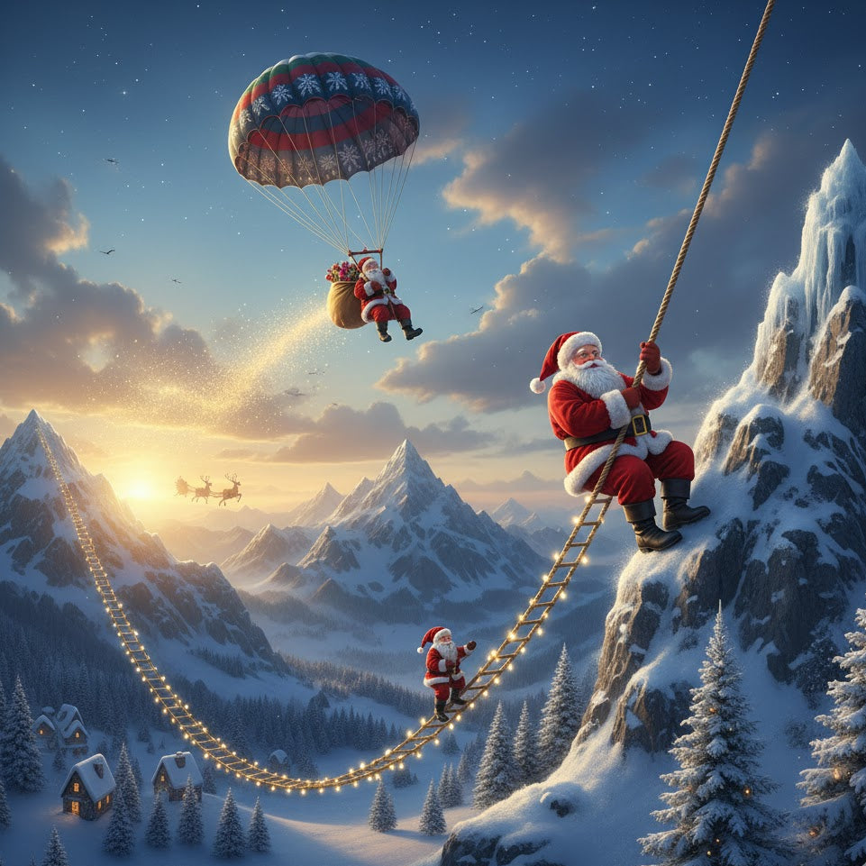 💫 Motion Santa Set – Climbing + Flying